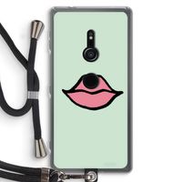 Kusje: Sony Xperia XZ2 Transparant Hoesje met koord