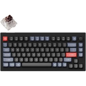 Keychron V1-D3 gaming toetsenbord RGB leds, 75%, Double-shot PBT, hot swap, Knob