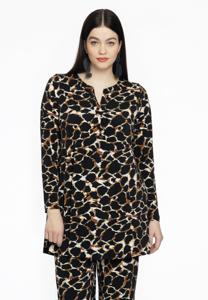 Yoek Tuniek met plooien WILD | Zwart | Maat 50/52
