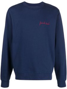 Maison Labiche pull à slogan brodé - Bleu