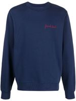 Maison Labiche pull à slogan brodé - Bleu - thumbnail