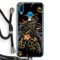 Huilende Wolf: Huawei P20 Lite Transparant Hoesje met koord