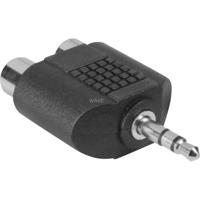 Goobay adapter 3,5mm jack > 2x tulp (zwart, stereo)