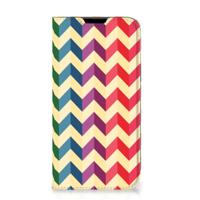 Apple iPhone 14 Plus | Hoesje met Magneet | Zigzag Multi Color