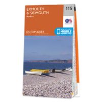 Wandelkaart - Topografische kaart 115 OS Explorer Map Exmouth & Sidmou