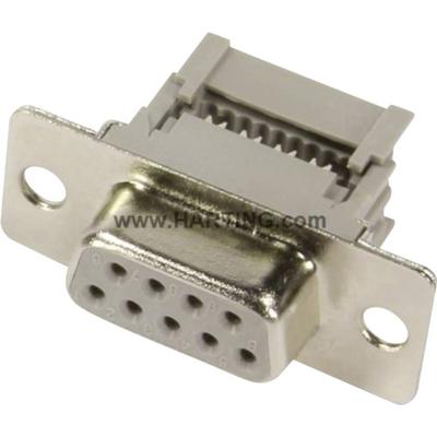 Harting 09664186500 D-sub female connector 180 ° Aantal polen: 37 Snijklem 1 stuk(s)