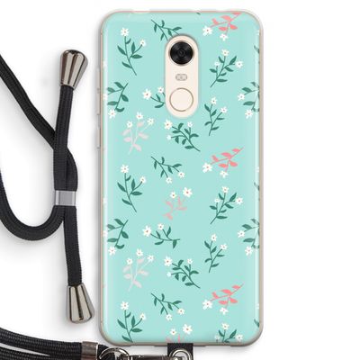Small white flowers: Xiaomi Redmi 5 Transparant Hoesje met koord
