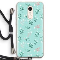 Small white flowers: Xiaomi Redmi 5 Transparant Hoesje met koord