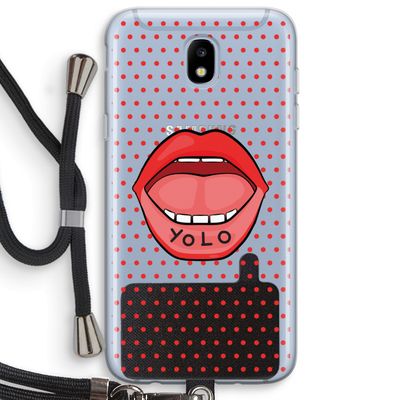Yolo Denise: Samsung Galaxy J5 (2017) Transparant Hoesje met koord
