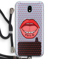 Yolo Denise: Samsung Galaxy J5 (2017) Transparant Hoesje met koord