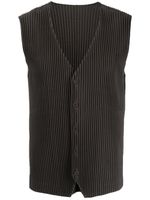 Homme Plissé Issey Miyake Tailored Pleats waistcoat - Vert - thumbnail