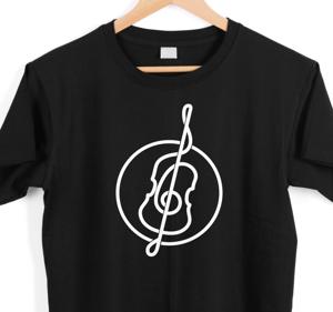Line art cello ontwerp t-shirt