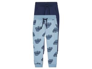 lupilu 2 stuks kinder joggingbroeken (Donkerblauw/blauw, 110/116)