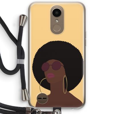 Golden hour: LG K10 (2017) Transparant Hoesje met koord