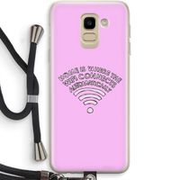 Home Is Where The Wifi Is: Samsung Galaxy J6 (2018) Transparant Hoesje met koord