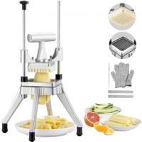 VEVOR Friteuse Machine 3/8 Inch Aardappelsnijder Frieten Snijmachine voor het snijden van groenten Fruit Komkommer Aardappel Ui Paddestoel Appel