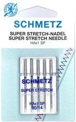 Schmetz Super Stretch Naalden Dikte 90 -1x5 Naalden op kaart 002