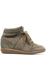 ISABEL MARANT baskets compensées Bobby - Vert - thumbnail