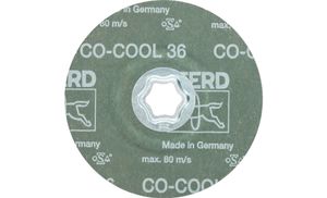 PFERD 64193103 Combiclick keramische korrel fiberschijf Ø 125 mm Co-Cool 36 voor roestvrij staal Diameter 125 mm