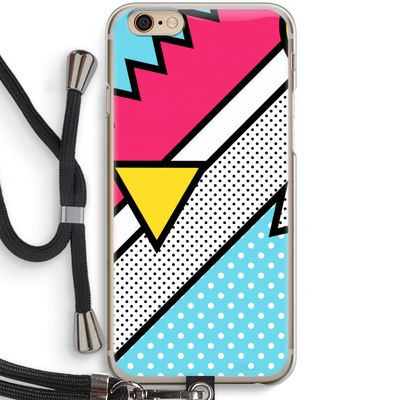 Pop Art #3: iPhone 6 / 6S Transparant Hoesje met koord
