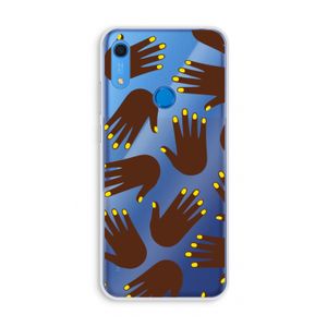 Hands dark: Huawei Y6s Transparant Hoesje