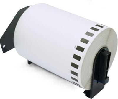 Huismerk Label Tape voor Brother DK-11241 | 102 x 152 mm | Zwart op Wit - 200 labels per rol - 1 stuk