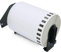 Huismerk Label Tape voor Brother DK-11241 | 102 x 152 mm | Zwart op Wit - 200 labels per rol - 1 stuk