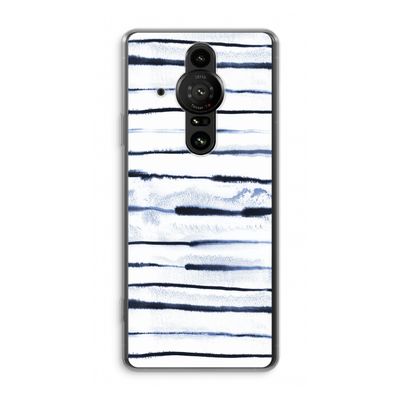 Ink Stripes: Sony Xperia Pro-I Transparant Hoesje