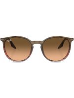 Ray-Ban lunettes de soleil à monture ovale - Marron