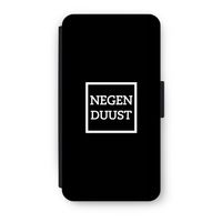 Negenduust black: iPhone XS Flip Hoesje