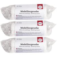 Gips gaas/gipsverband rol - 3x - 8 cm x 300 cm - Gipsrollen - Zwanger - Gipsbuik - Maskers - Afdruk