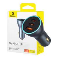 Baseus GaN Chip Golden Contactor Pro Autolader - 2xUSB-C, 1x USB - 65W - thumbnail