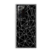 Geometrische lijnen wit: Samsung Galaxy Note 20 Ultra / Note 20 Ultra 5G Transparant Hoesje Geometrische lijnen wit: Samsung Galaxy Note 20 Ultra / Note 20 Ultra 5G Transparant Hoesje