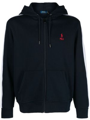 Polo Ralph Lauren hoodie à détail rayé - Bleu