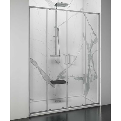 Nisdeur Lacus Stromboli Evo 2 Schuifdeuren 140x200 Cm Chroom