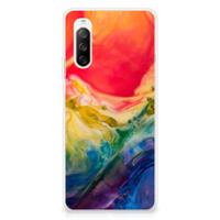Smartphone hoesje Sony Xperia 10 III Watercolor Dark