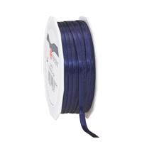 Cadeaulint/sierlint Satijn - 0.6 cm x 50 meter - Donker Blauw - cadeaus inpakken - decoratie Cadeaulint/sierlint Satijn - 0.6 cm x 50 meter - Donker Blauw - cadeaus inpakken - decoratie
