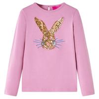 VidaXL Kindershirt met lange mouwen 116 rozebruin