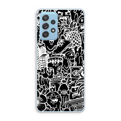 Vexx Black Mixtape: Samsung Galaxy A73 Transparant Hoesje