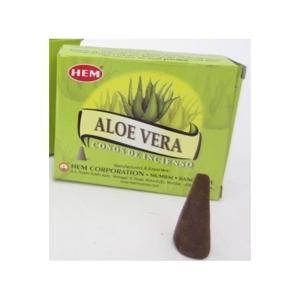Wierook kegeltjes Aloe Vera - 10x st - huisgeur - ontspannende geur