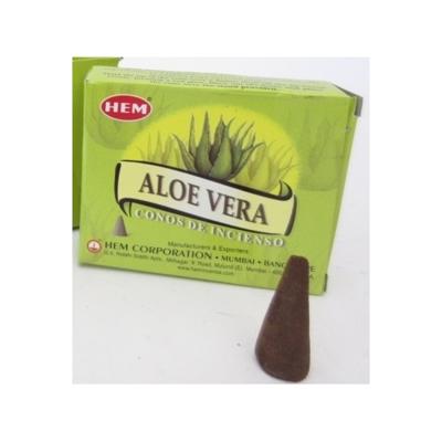 Wierook kegeltjes Aloe Vera - 10x st - huisgeur - ontspannende geur
