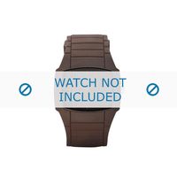 Diesel horlogeband DZ1386 Rubber Bruin 28mm