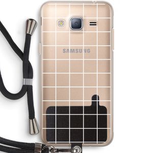 Rooster 2: Samsung Galaxy J3 (2016) Transparant Hoesje met koord