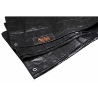 Aanhangwagenhoes Black & Decker Zwart 3 x 4 m