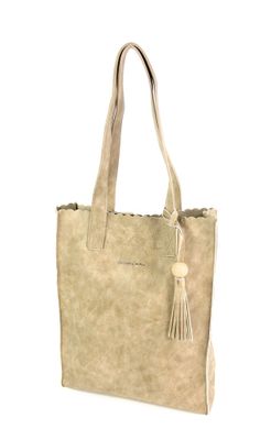 Soepel PU hoog model shopper Miami beige Soepel PU hoog model shopper Miami beige
