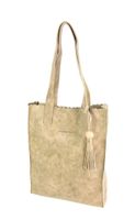 Soepel PU hoog model shopper Miami beige - thumbnail