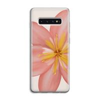 Pink Ellila Flower: Samsung Galaxy S10 4G Transparant Hoesje