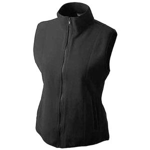 Fleece outdoor bodywarmer zwart voor dames 2XL  -