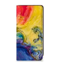 Bookcase Samsung Galaxy A41 Watercolor Dark - thumbnail