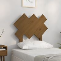Hoofdbord 72,5x3x81 cm massief grenenhout honingbruin